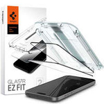 GEHÄRTETES GLAS Spigen GLAS.TR „EZ FIT“ FC 2ER-PACK IPHONE 15 SCHWARZ