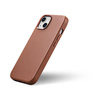 iCarer Case Leather genuine leather case cover for iPhone 14 Plus brown (MagSafe compatible)