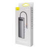 Baseus Metal Gleam Multifunktions-HUB USB Typ C 12in1 HDMI / DP / USB Typ C / Miniklinke 3,5 mm / RJ45 / SD (WKWG020213)