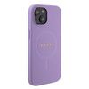 Guess GUHMP15SPSAHMCU iPhone 15 6.1&quot; purple/purple hardcase Saffiano MagSafe