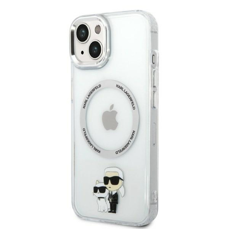 Karl Lagerfeld IML NFT Karl & Choupette MagSafe - Etui iPhone 14 Plus (przezroczysty)