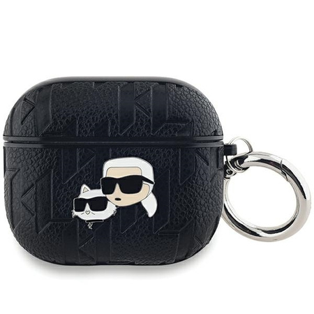 Karl Lagerfeld KLA3PGKCPK AirPods 3 cover czarny/black Monogram Karl & Choupette Head