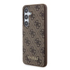 Guess GUHCS24SG4GFBR S24 S921 brązowy/brown hardcase 4G Metal Gold Logo