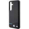 Etui BMW Leather Carbon na Samsung Galaxy S24 - czarne