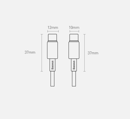 Baseus kabel USB Typ C - USB Typ C szybkie ładowanie Power Delivery Quick Charge 100 W 5 A 2 m czarny (CATWJ-A01)