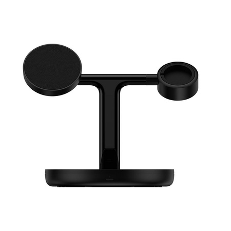 Baseus Swan Stand 3in1 magnetisches Ladegerät mit USB Typ C Kabel 1m schwarz (WXTE000101)