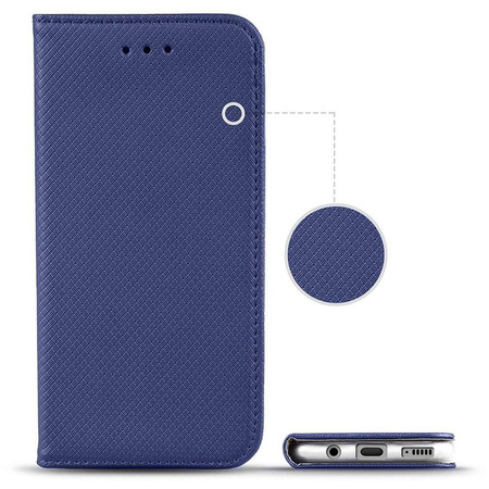 Etui OPPO A15 portfel z klapką Flip Magnet granatowe