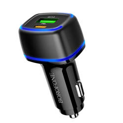 Car Charger 20W PD USB-C + QC3.0 USB Borofone BZ14A black