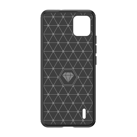 Carbon Case Silikonhülle für Nokia C110 - schwarz