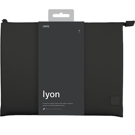 Case LAPTOP 16" UNIQ Lyon Sleeve Waterproof RPET black