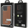 Audi Synthetic Leather MagSafe iPhone 15 Pro Max 6.7" brązowy/brown hardcase AU-TPUPCMIP15PM-GT/D3-BN