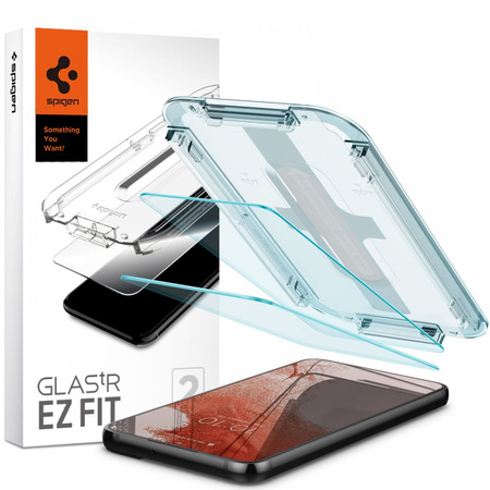 Tempered Glass SAMSUNG GALAXY S22 Spigen Glas.tr "EZ Fit" 2-Pack