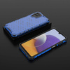 Honeycomb Case armor cover with TPU Bumper for Samsung Galaxy A22 4G blue