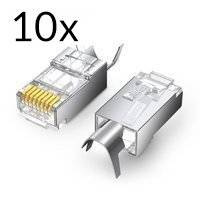 Ugreen 10x modularny wtyk wtyczka RJ45 8P8C Cat 6A Cat 7 (70316)