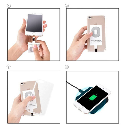 Choetech Wireless Charging Adapter Qi Lightning Induction Insert Weiß (WP-IP)