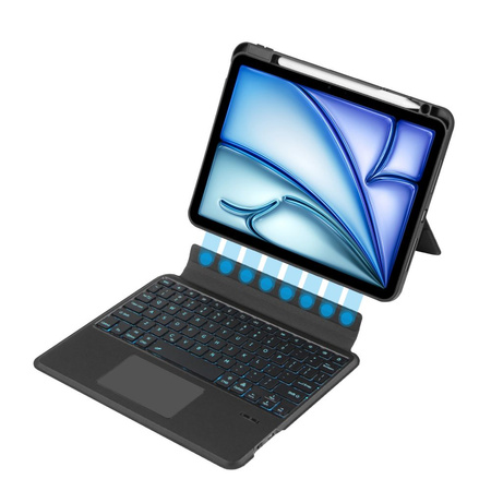 Tech-Protect SC Mag Pen + Tastaturhülle für Apple iPad Air 10,9&quot; 4 / 5. Generation (2020-2022) / 11&quot; 6. Generation (2024) – schwarz