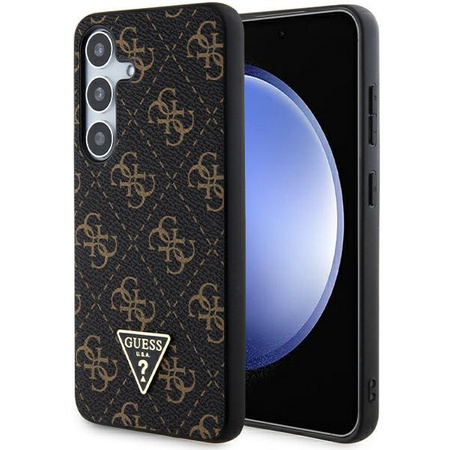 Guess GUHCS24SPG4GPK S24 S921 czarny/black hardcase 4G Triangle