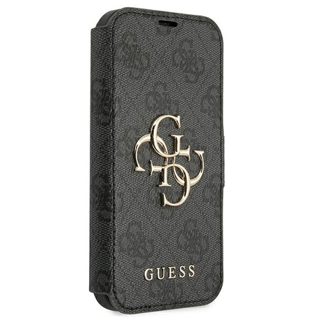 Guess GUBKP13L4GMGGR iPhone 13 Pro / 13 6.1 &quot;grau / graues Buch 4G Big Metal Logo