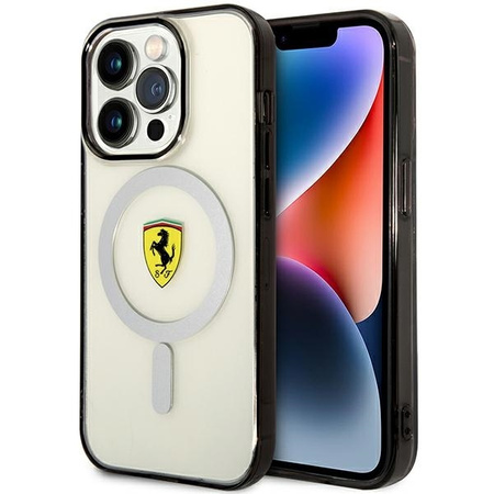 Ferrari FEHMP14XURKT iPhone 14 Pro Max 6,7" klar/transparente Hardcase Outline Magsafe