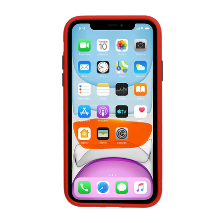 Vennus Color Button Bumper do Xiaomi Redmi 9 Czerwony