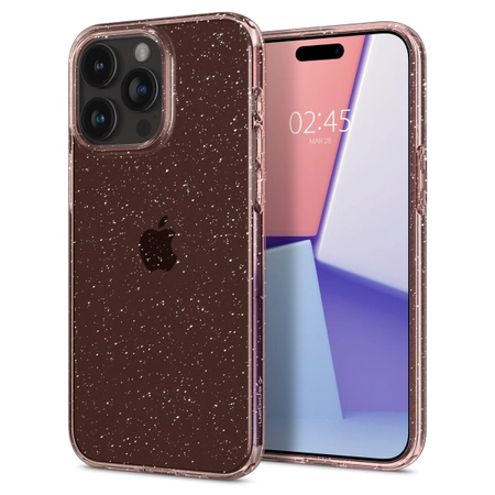 Spigen Liquid Crystal Glitter, rose quartz - iPhone 15 Pro