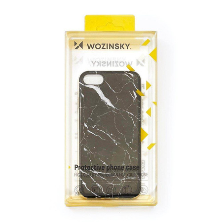 Wozinsky Marble żelowe etui pokrowiec marmur Samsung Galaxy M31 czarny