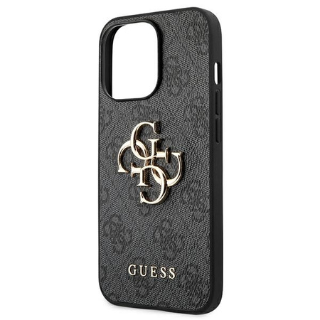 Oryginalne Etui IPHONE 13 PRO MAX 6,7" Guess Hardcase 4G Big Metal Logo GUHCP13X4GMGGR szare