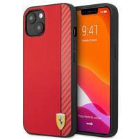 Ferrari FESAXHCP13SRE iPhone 13 mini 5,4" czerwony/red hardcase On Track Carbon Stripe