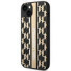 Oryginalne Etui IPHONE 14 PLUS Karl Lagerfeld Hardcase Monogram Stripe (KLHCP14MPGKLSKW) brązowe