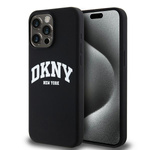 DKNY DKHMP13XSNYACH iPhone 13 Pro Max 6.7" czarny/black hardcase Liquid Silicone White Printed Logo MagSafe