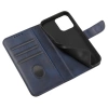 Magnet Case elegante Hülle mit Überschlag und Standfunktion für iPhone 14 Max blau