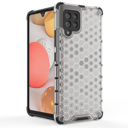 Honeycomb etui pancerny pokrowiec z żelową ramką Samsung Galaxy A42 5G niebieski