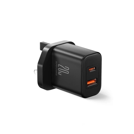 UK Joyroom FlashSeries JR-TCF05 20W USB-A USB-C Ladegerät – Schwarz