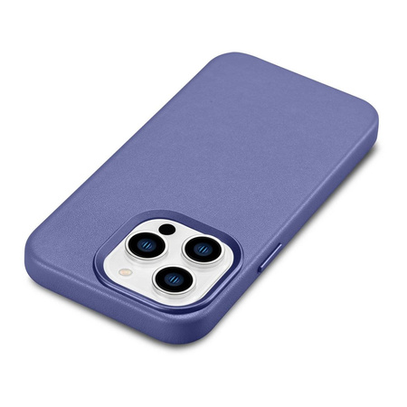 iCarer Case Leather genuine leather case for iPhone 14 Pro Max hellviolett (WMI14220708-LP) (MagSafe compatible)