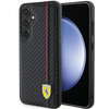 Oryginalne Etui FERRARI hardcase Carbon Printed Line FEHCS24MN3DUR do Samsung Galaxy  S24 Plus Czarny