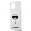 Karl Lagerfeld KLHCP12SSLKHWH iPhone 12 mini 5,4" biały/white hardcase Silicone Karl`s Head