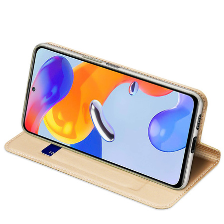 Dux Ducis Skin Pro Holster Cover Flip Cover for Xiaomi Redmi Note 11 Pro + 5G / 11 Pro 5G / 11 Pro gold