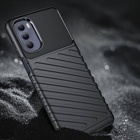 Thunder Case Flexibel Robuste Panzer Handyhülle TPU Schutzhülle für Motorola Moto G Stylus 2022 schwarz