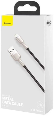 Baseus Cafule Series Metal Data Cable USB to IP 2.4A 1m Black