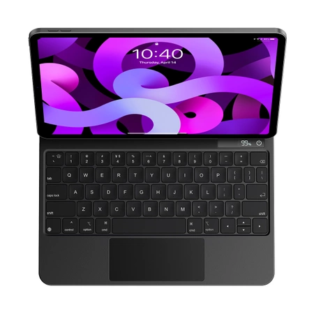 Baseus Brilliance magnetic case wireless keyboard with backlit keys and display iPad Pro 11" (2018/2020/2021) / iPad Air 4 10.9" / iPad Air 5 10.9" gray