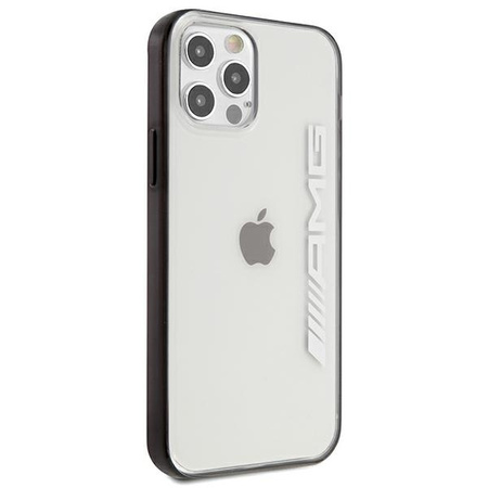 Schutzhülle IPHONE 12 PRO MAX Mercedes AMG Hardcase Metallic Painted (AMHCP12LAESLBK) transparent