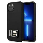 Karl Lagerfeld KLHCP13S3DKPK iPhone 13 mini 5,4&quot; schwarz / schwarzes Hardcase Ikonik Patch