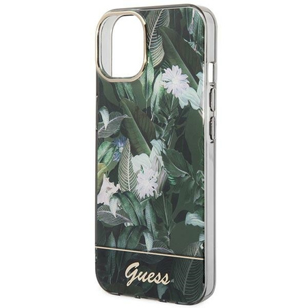 Guess Jungle Case - Etui iPhone 14 Plus (zielony)