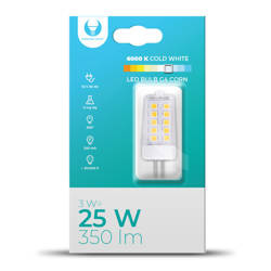 Żarówka LED G4 Corn 3W 12V 6000K 350lm Forever Light