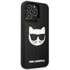 Karl Lagerfeld KLHCP13LCH3DBK 13 Pro / 13 6.1 &quot;black / black hardcase 3D Rubber Choupette