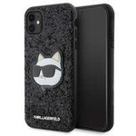 Karl Lagerfeld KLHCN61G2CPK iPhone 11 / Xr 6.1" czarny/black hardcase Glitter Choupette Patch