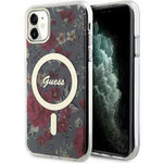 Guess GUHMN61HCFWSA iPhone 11 / Xr 6.1" zielony/khaki hardcase Flower MagSafe