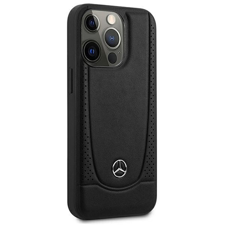 Mercedes MEHCP15XARMBK iPhone 15 Pro Max 6.7&quot; black/black hardcase Leather Urban