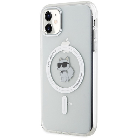 Karl Lagerfeld KLHMN61HFCCNOT iPhone 11 /Xr przezroczysty/transparent hardcase IML Choupette MagSafe