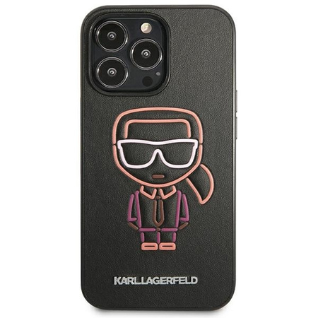 Original Case IPHONE 13 PRO MAX Karl Lagerfeld Hardcase Karl Ikonik Outline (KLHCP13XTUOK) multicolored